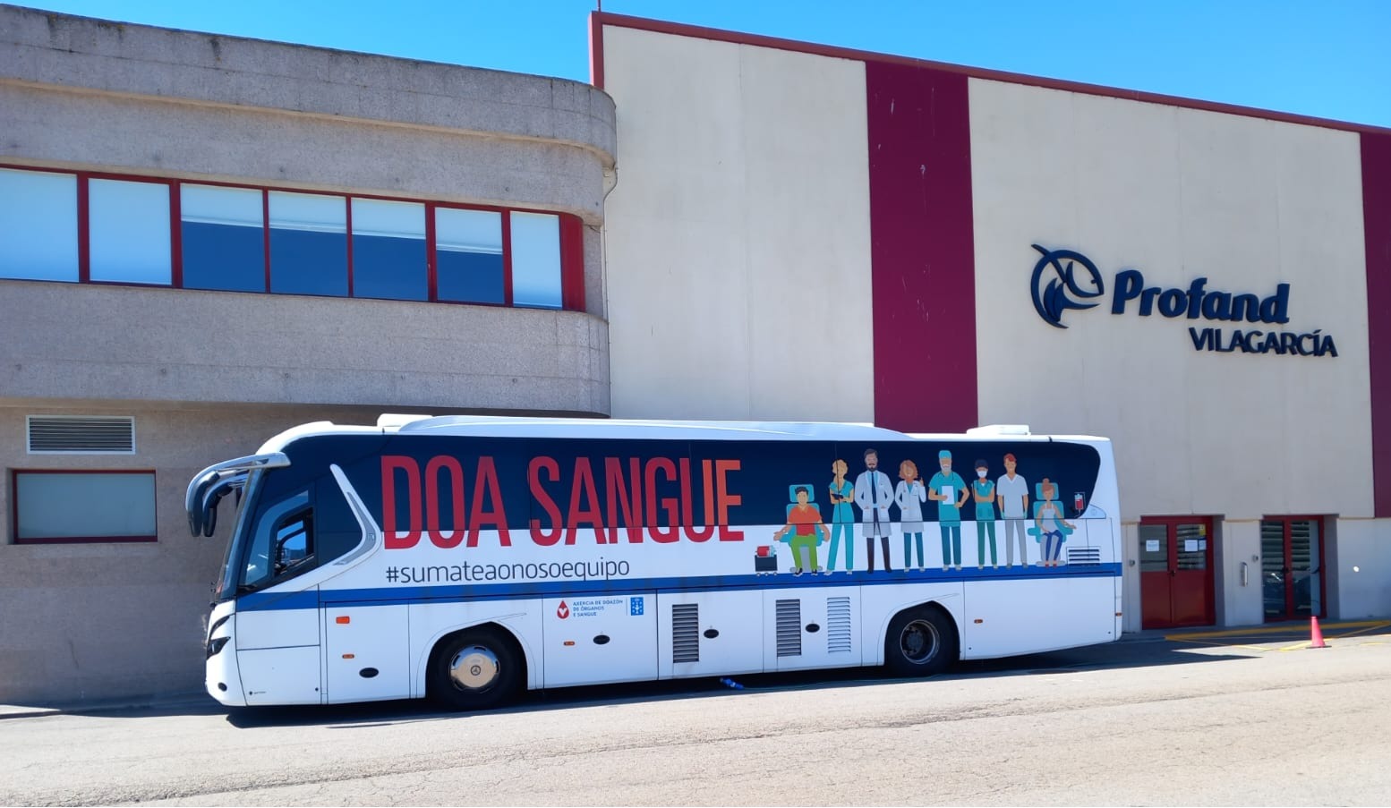 Visor Unidade Móbil nas instalacións de Profand Vilagarcía