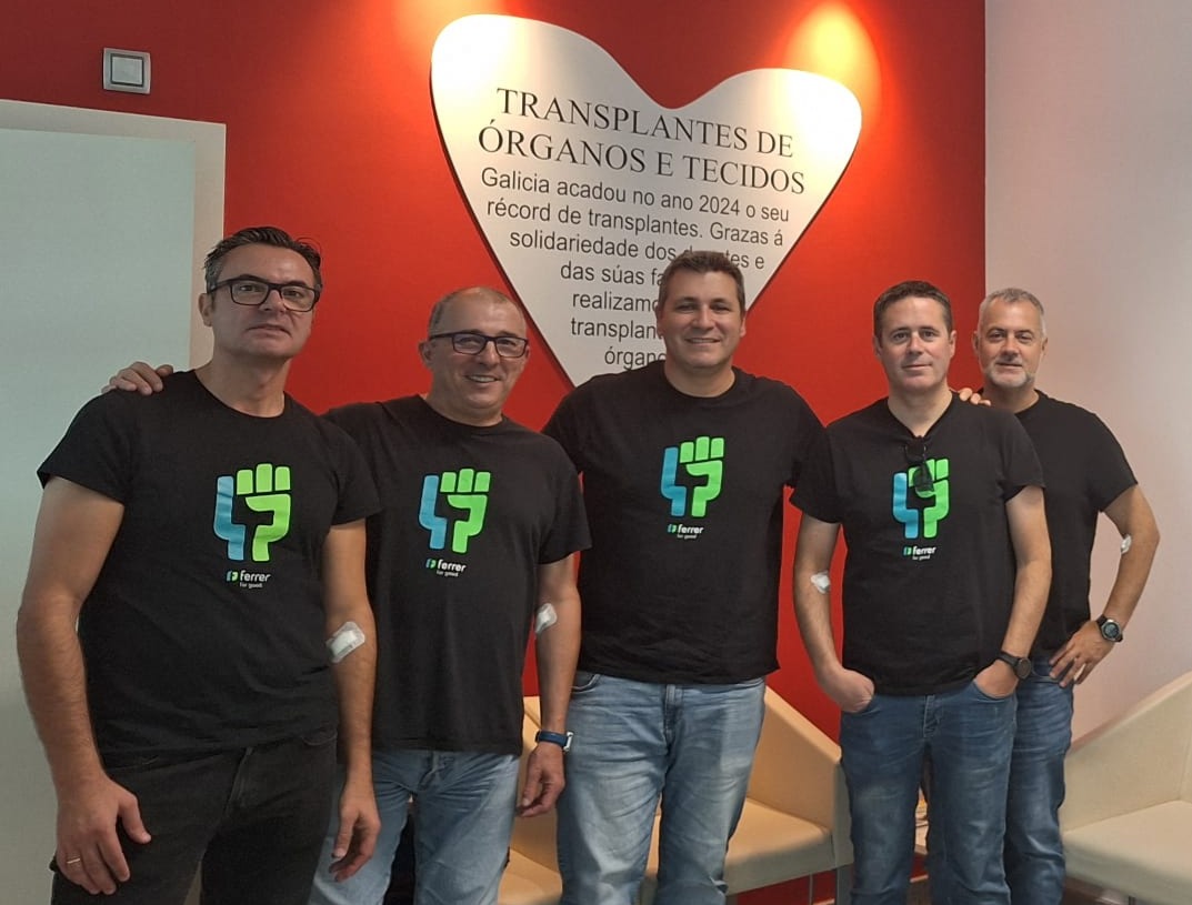 Visor Traballadores da empresa no local de doazón