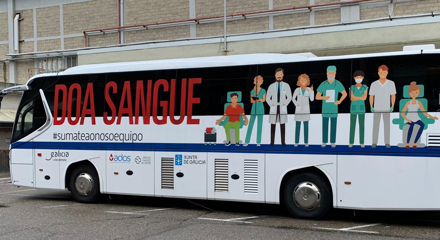 Visor UNIDADE MÓBIL DA AXENCIA DE DOAZÓN DE ÓRGANOS E SANGUE