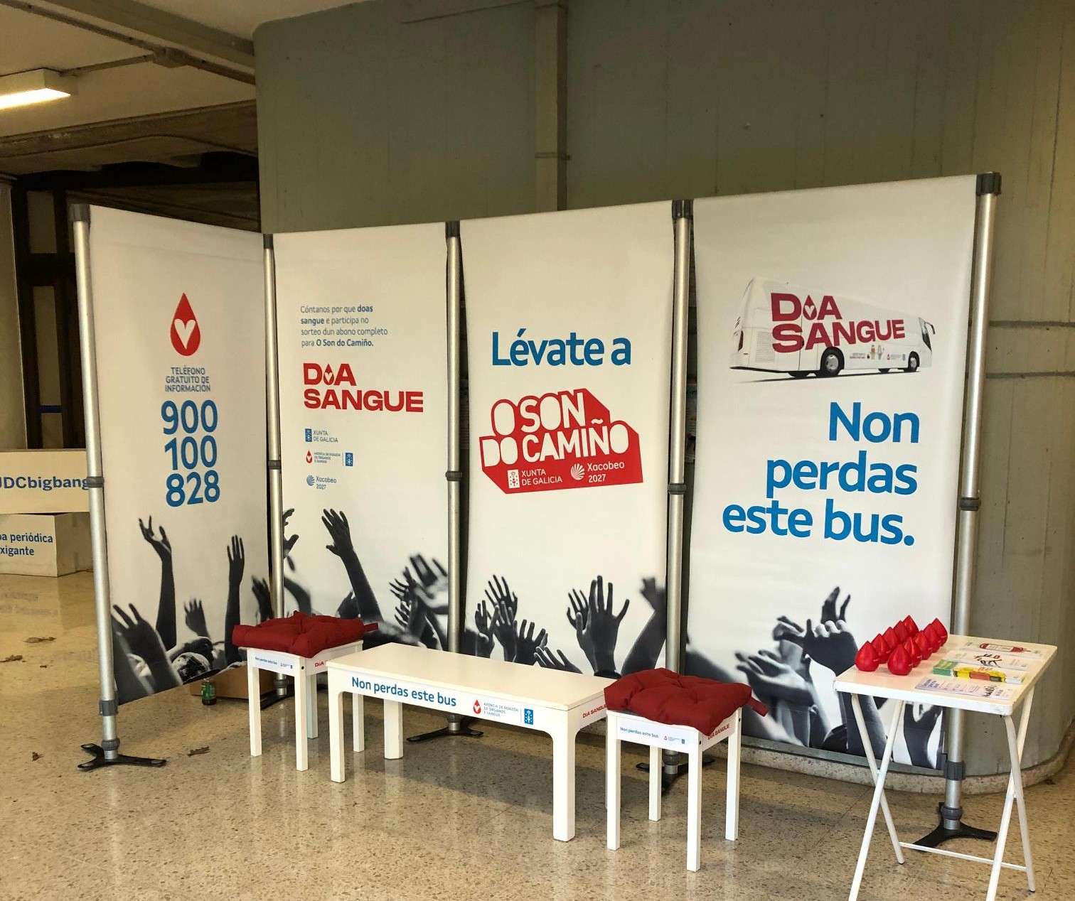 Visor MARQUESINA CON INFORMACIÓN SOBRE DOAZÓN DE SANGUE